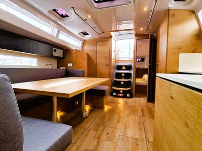 Galley of First Edition, a Elan Impression 45 sailboat at Grad Šibenik, Croatia