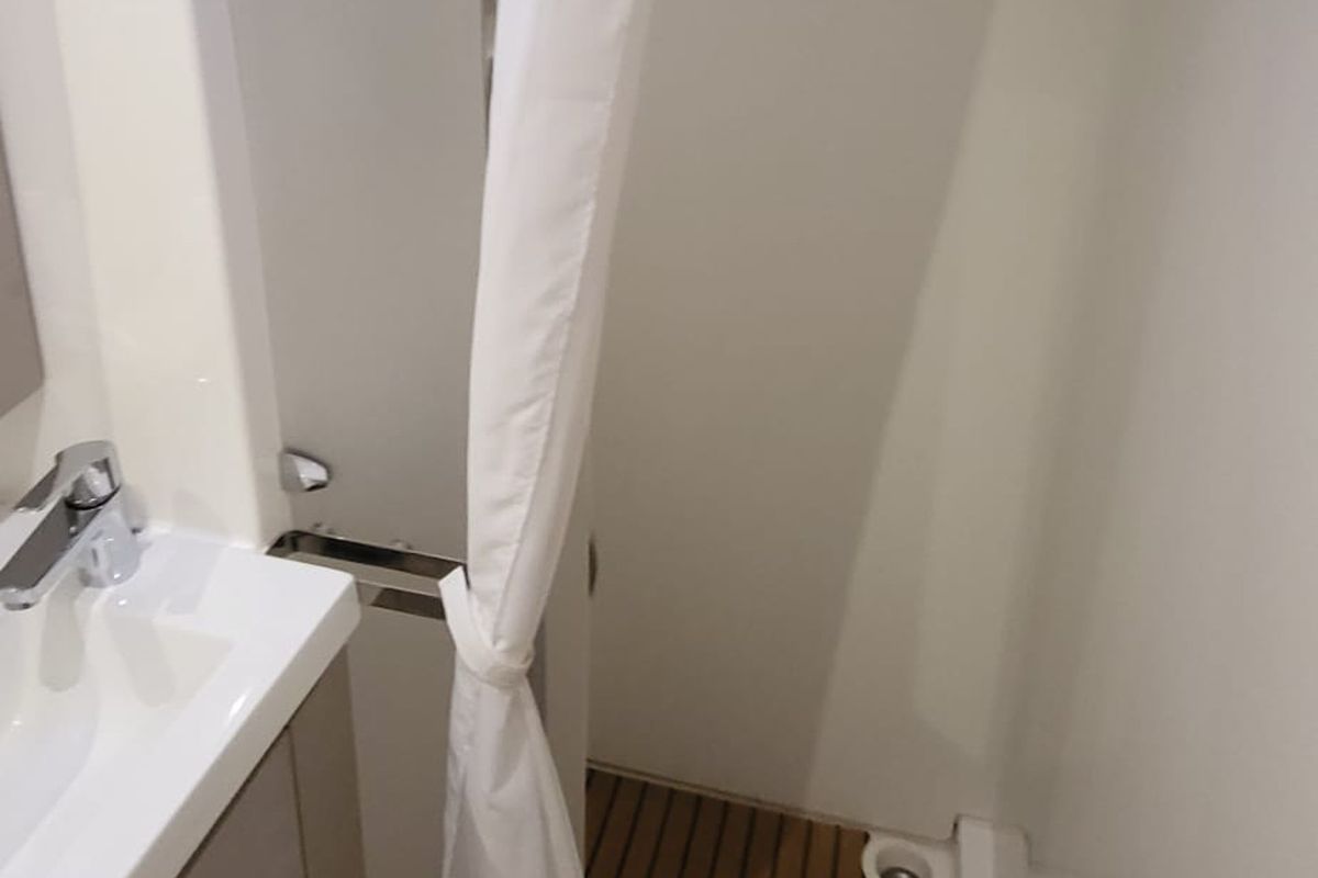 Head on Balu, a Fountaine Pajot Elba 45 catamaran at Grad Biograd na Moru, Croatia