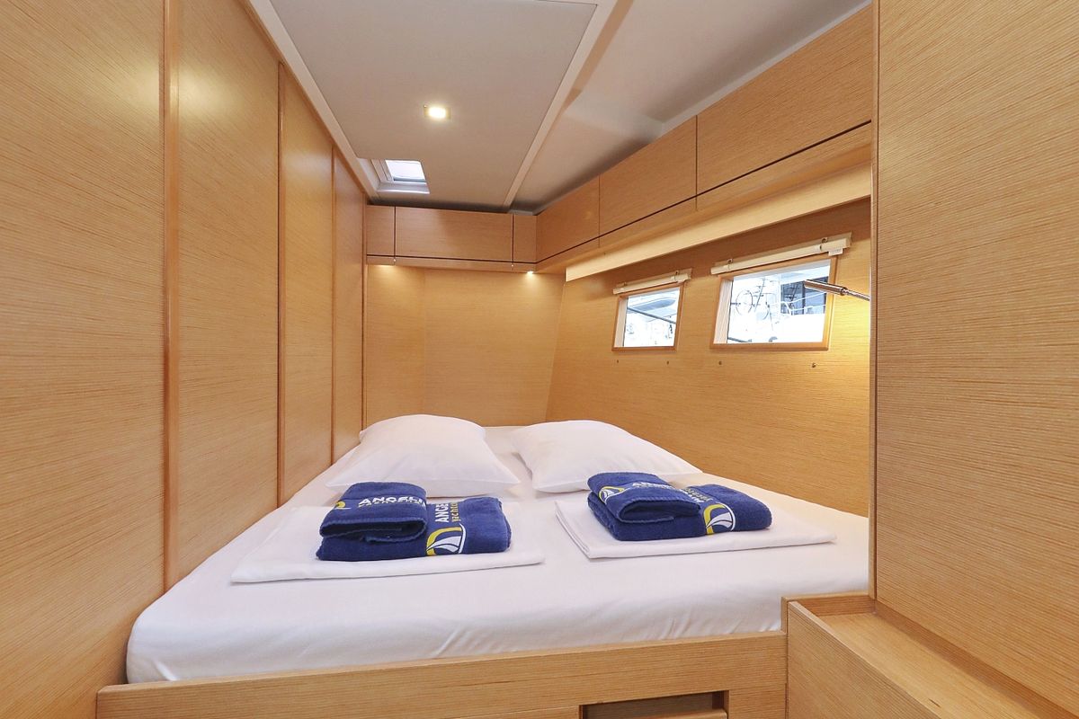 Cabin on Air King, a Hanse Yachts Hanse 548 sailboat at Grad Trogir, Croatia