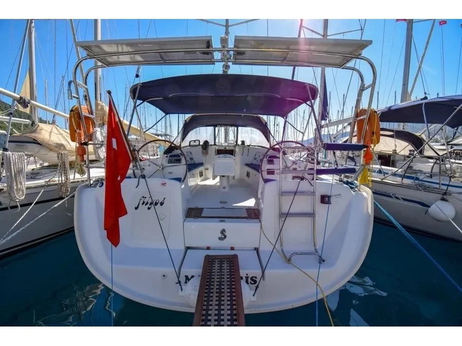 Exterior view of Filyos, a Beneteau Cyclades 50.5 sailboat at Marmaris, Turkey