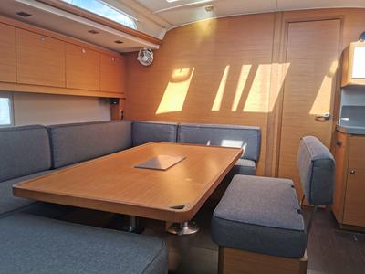 Salon of Aruba, a Dufour 470 sailboat at Athens, Greece