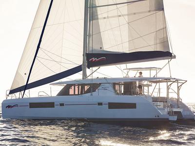 Exterior view of Moorings 4500L Exclusive, a Leopard 45 catamaran at Procida, Italy