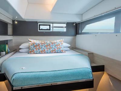 Cabin on Moorings 5000-6 Exclusive, a Leopard 50 catamaran at English Harbour, Antigua and Barbuda