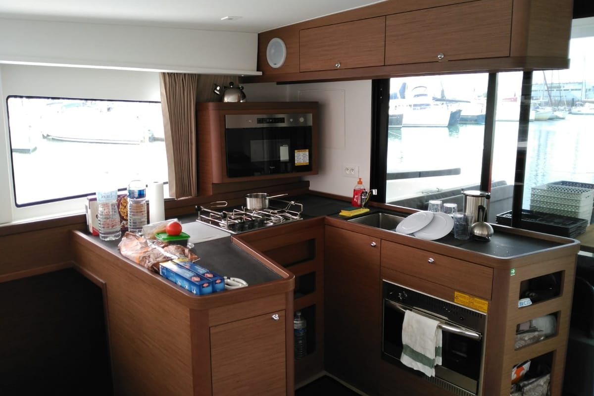 Galley of Sol, a Lagoon 42 catamaran at Alameda, United States