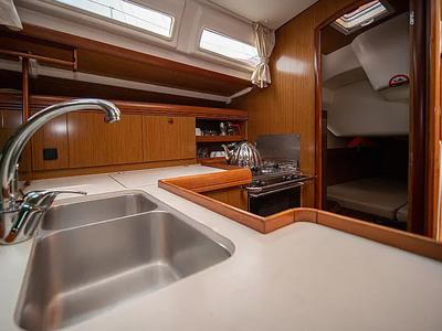 Galley of Mila, a Jeanneau Sun Odyssey 42 i sailboat at Volos Municipality, Greece