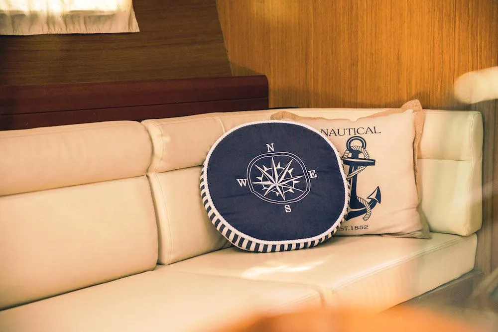 Salon of Mila, a Jeanneau Sun Odyssey 42 i sailboat at Volos Municipality, Greece