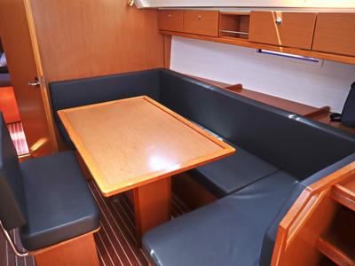 Salon of Fortuna Redux, a Bavaria Cruiser 40 sailboat at Athens, Greece