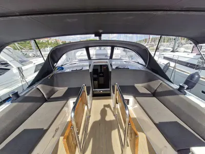 Deck of Marius, a Hanse Yachts Hanse 410 sailboat at Grad Pula, Croatia
