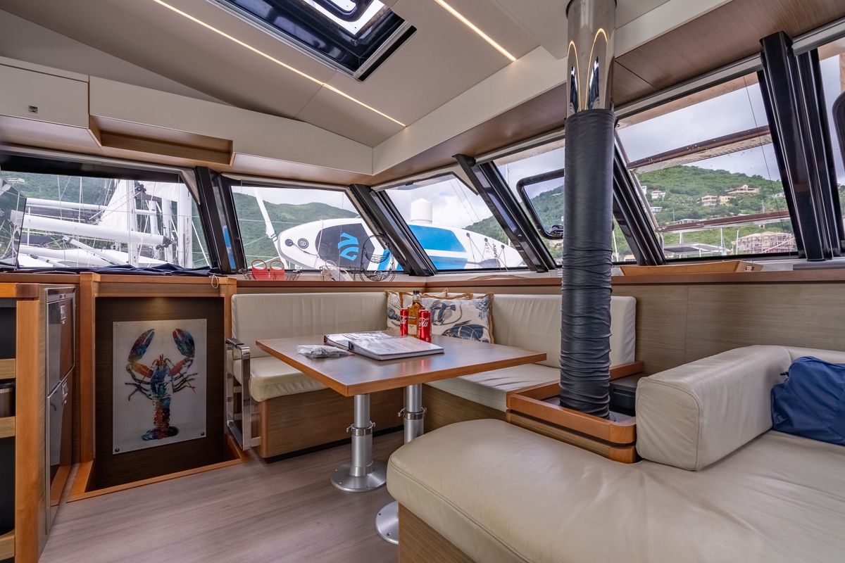 Galley of Luna, a Nautitech Rochefort Nautitech 46 Fly catamaran at Road Town, British Virgin Islands