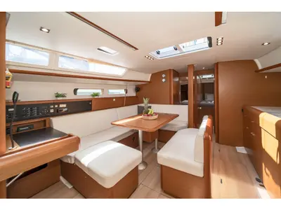 Sirius, a Jeanneau Sun Odyssey 479 sailboat at Municipal Unit of Rhodes, Greece