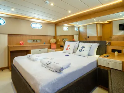 Cabin on Ok Ay, a Custom Made OK AY Gulet yacht at Fethiye, Turkey
