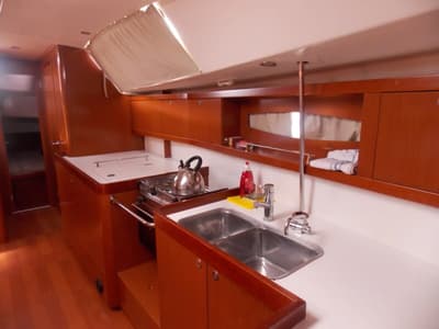 Galley of Fani, a Beneteau Oceanis 46 sailboat at Volos Municipality, Greece