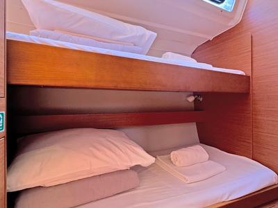 Cabin on Ithaki, a Dufour 430 sailboat at Preveza, Greece