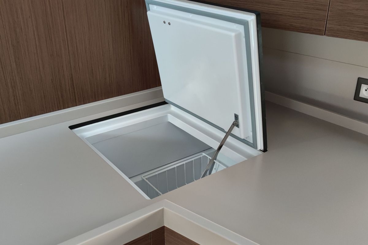 Galley of Everest, a Beneteau Oceanis 46.1 sailboat at Rogač, Croatia
