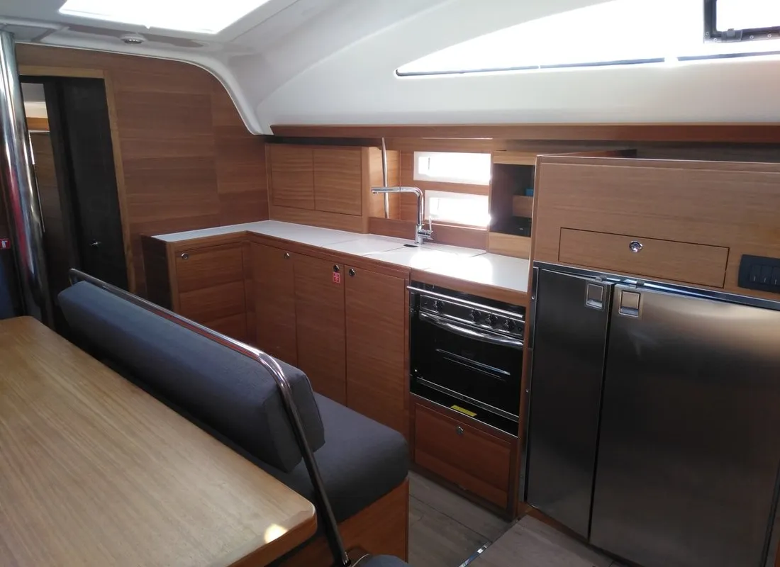 Galley of Sea Cloud 3, a Elan Impression 45.1 sailboat at Grad Pula, Croatia