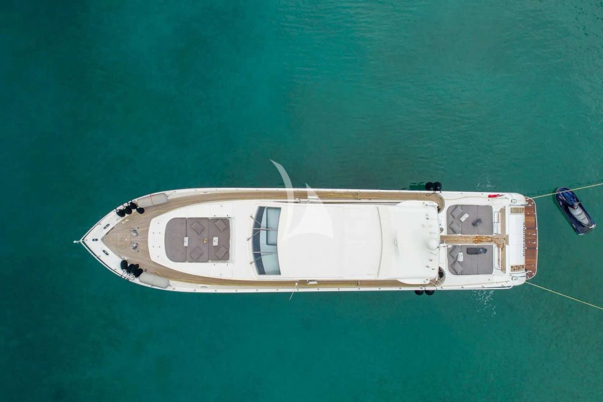 Exterior view of Atrato, a Gulet Arno Leopard 27 yacht at Athens, Greece