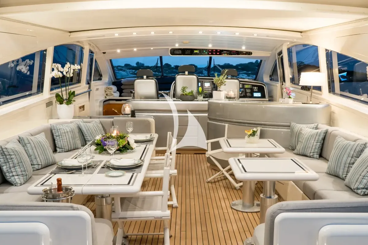 Salon of Atrato, a Gulet Arno Leopard 27 yacht at Athens, Greece
