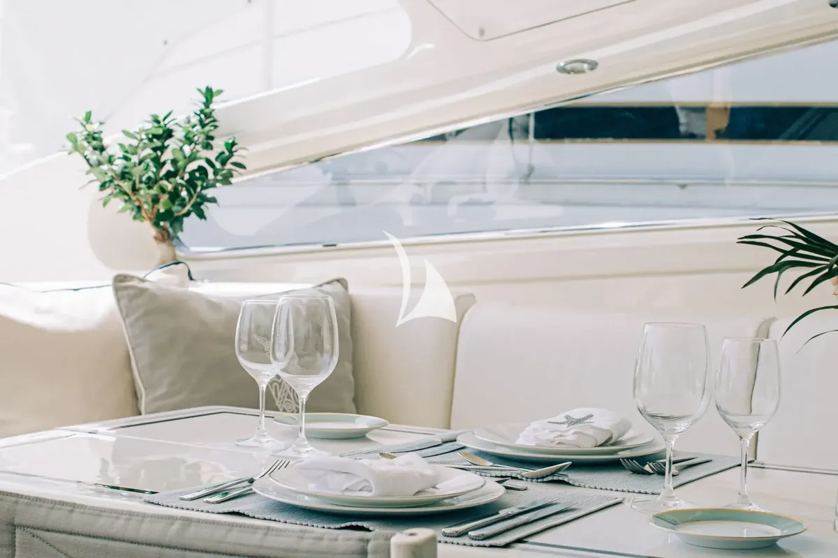 Deck of Atrato, a Gulet Arno Leopard 27 yacht at Athens, Greece