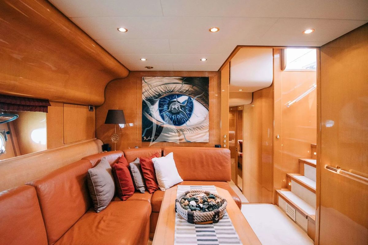 Salon of Atrato, a Gulet Arno Leopard 27 yacht at Athens, Greece