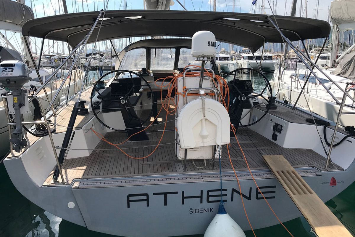 Exterior view of Athene, a More Boats More 55 sailboat at Grad Kaštela, Croatia