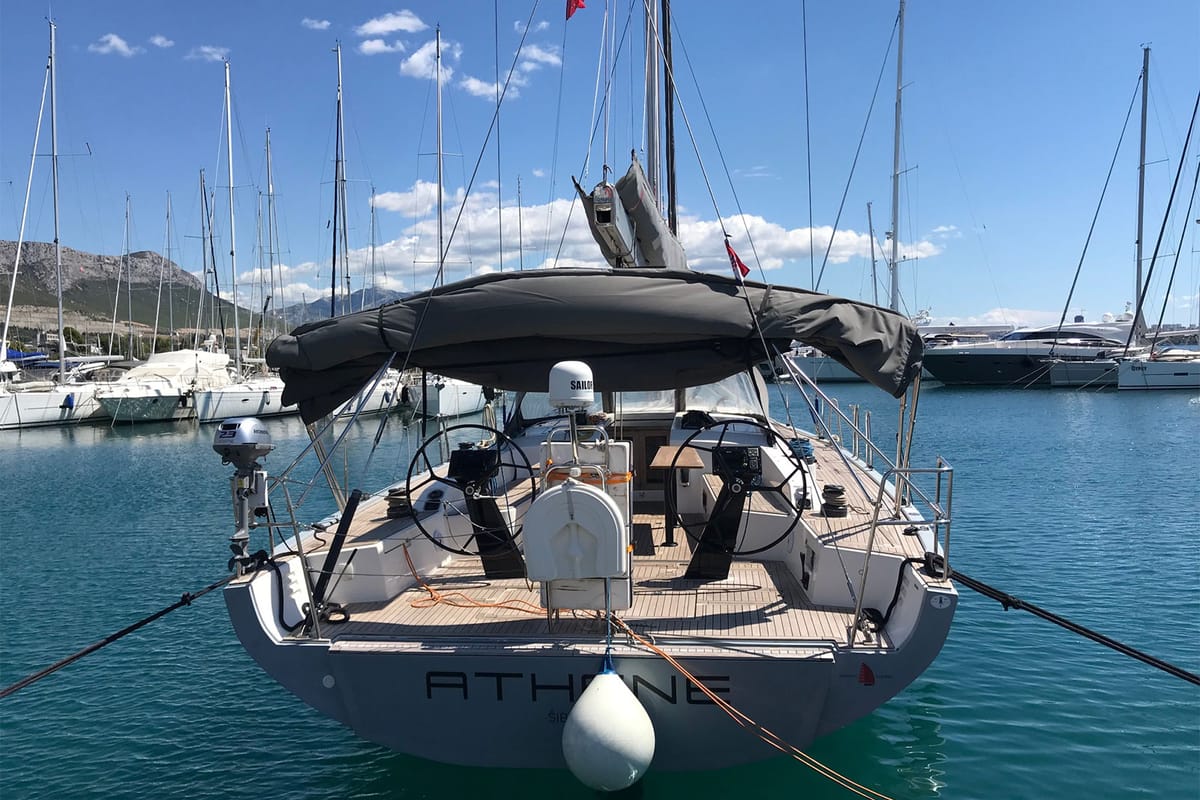 Exterior view of Athene, a More Boats More 55 sailboat at Grad Kaštela, Croatia