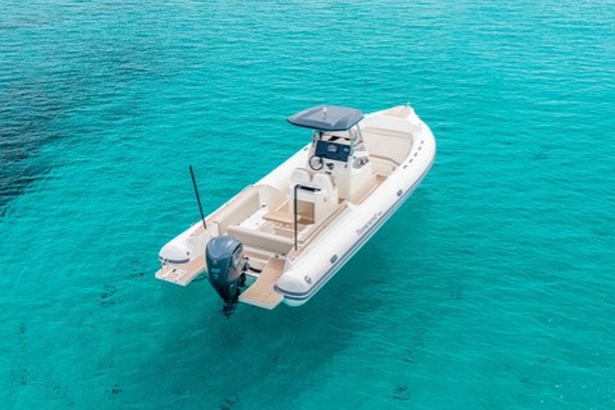 Exterior view of Cap Open 2026, a Gulet Motorboat motorboat at Poltu Quatu, Italy