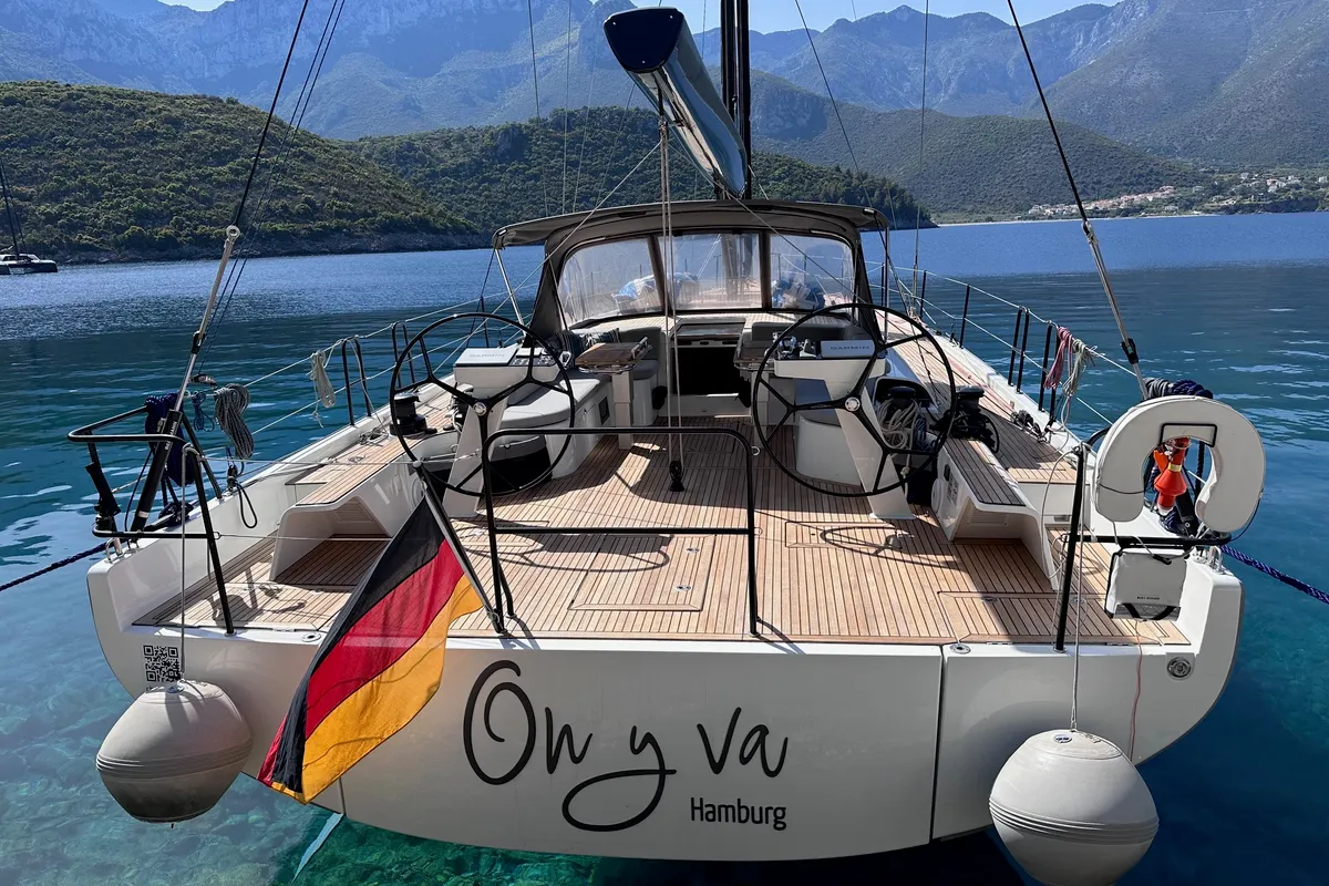 On Y Va - Skippered, a Beneteau First 53 sailboat at Lavreotiki Municipal Unit, Greece