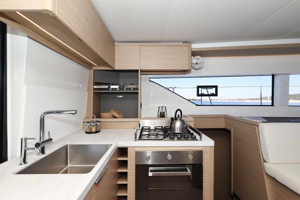 Galley of Disonesto, a Lagoon 51 catamaran at Općina Sukošan, Croatia