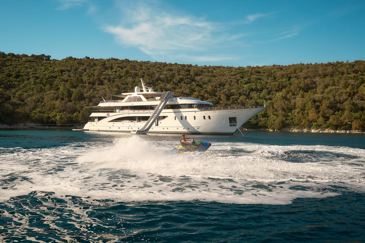 Exterior view of Cristal, a Gulet Motoryacht yacht at Split, Croatia