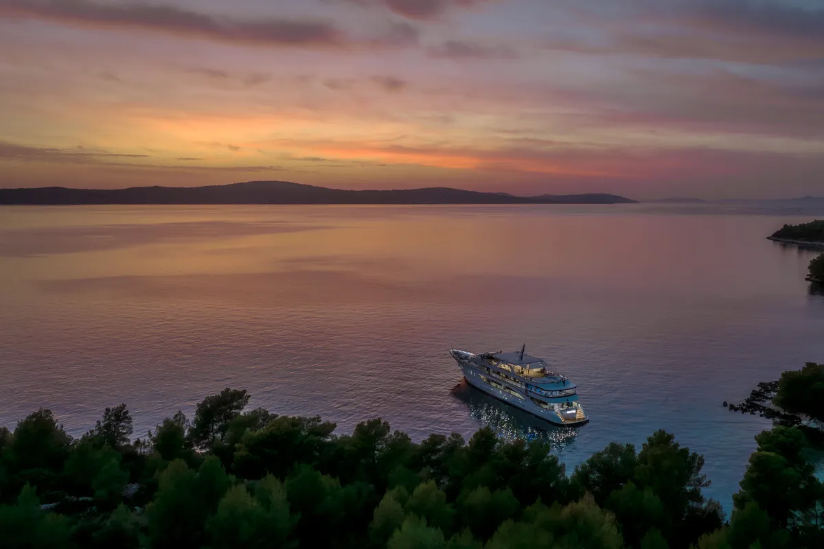 Exterior view of Cristal, a Gulet Motoryacht yacht at Split, Croatia