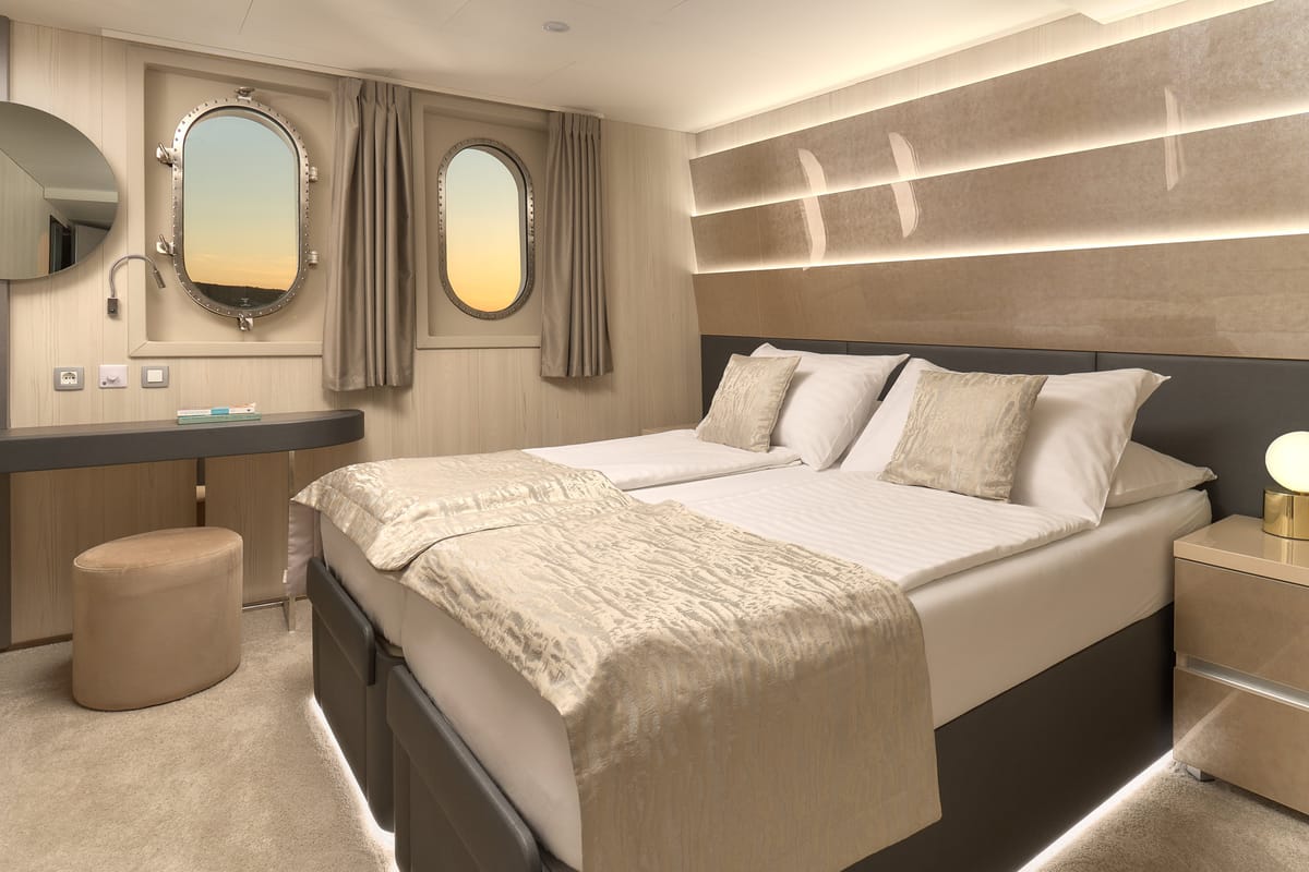 Cabin on Cristal, a Gulet Motoryacht yacht at Split, Croatia