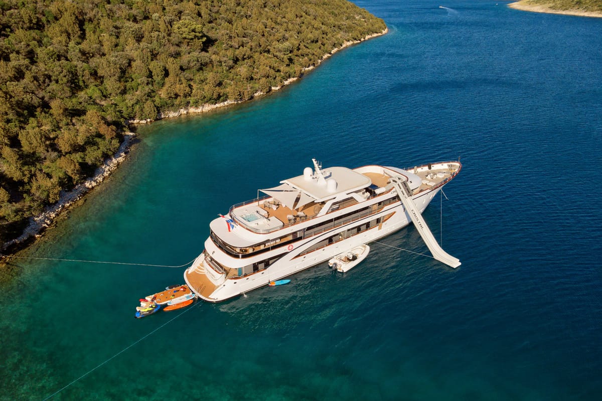 Exterior view of Cristal, a Gulet Motoryacht yacht at Split, Croatia