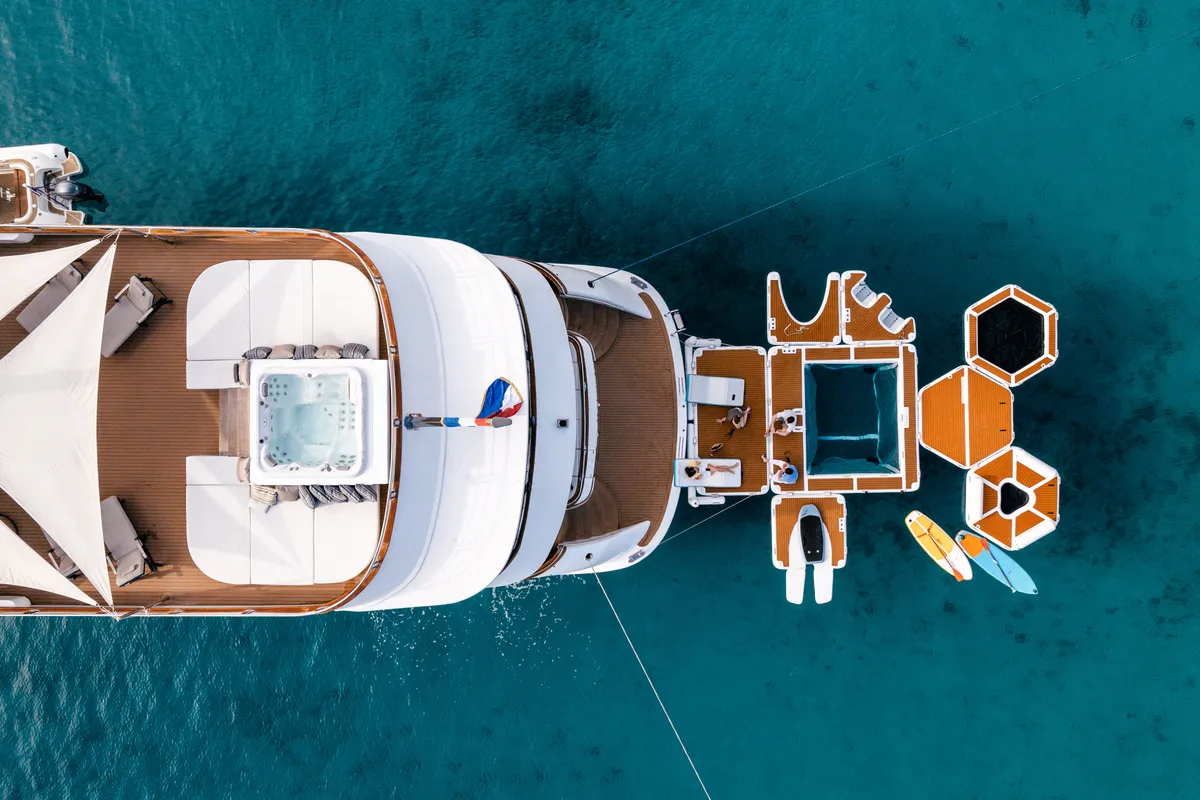 Exterior view of Cristal, a Gulet Motoryacht yacht at Split, Croatia