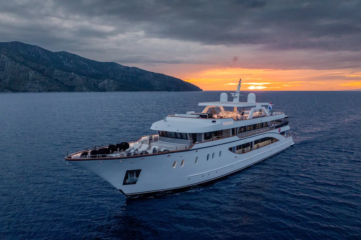 Exterior view of Cristal, a Gulet Motoryacht yacht at Split, Croatia