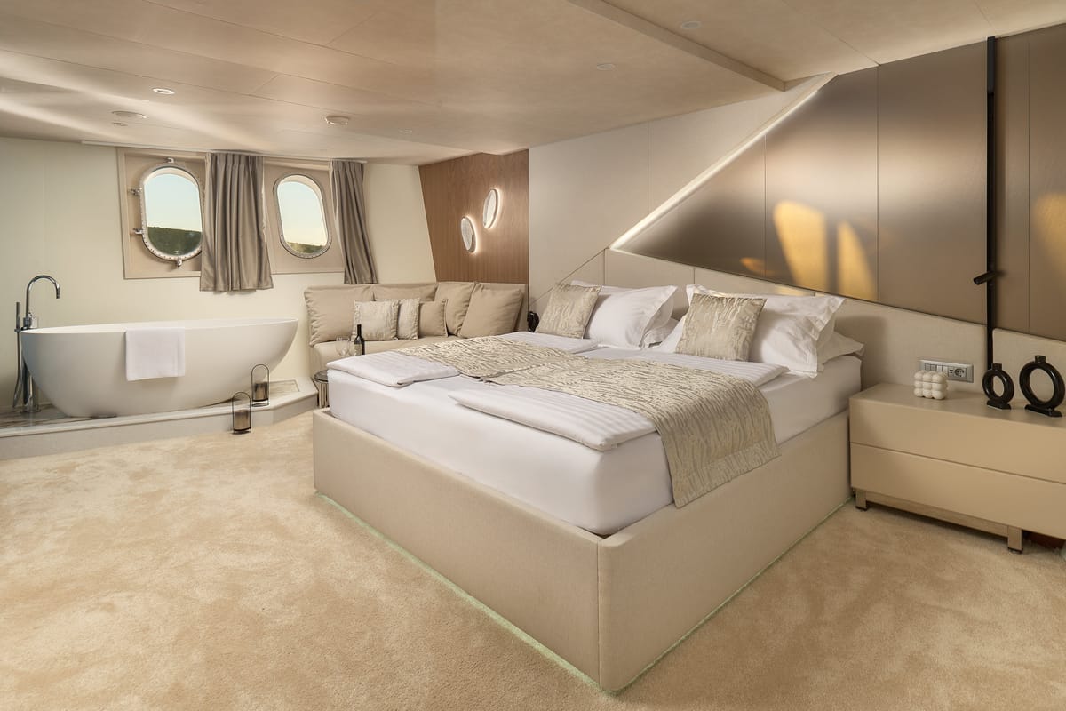Cabin on Cristal, a Gulet Motoryacht yacht at Split, Croatia