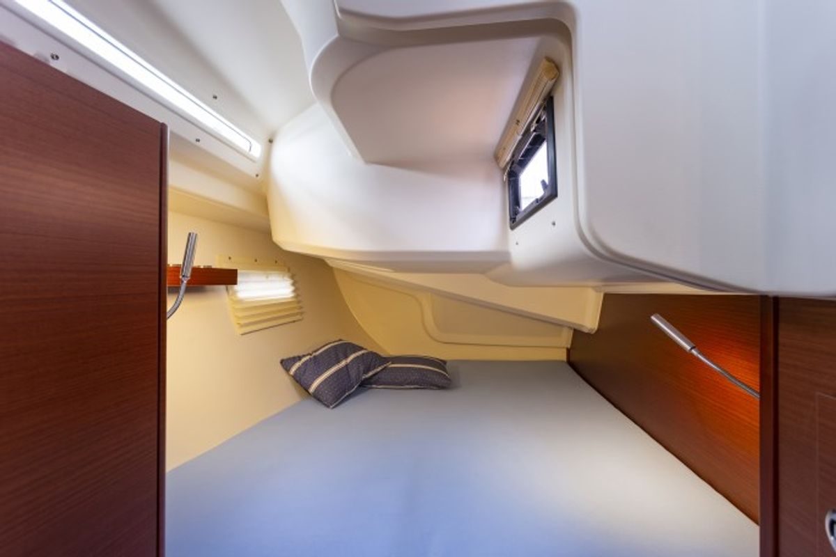 Galley of Tadeja, a Hanse Yachts Hanse 388 sailboat at Grad Pula, Croatia