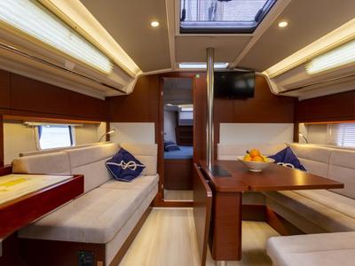 Galley of Tadeja, a Hanse Yachts Hanse 388 sailboat at Grad Pula, Croatia
