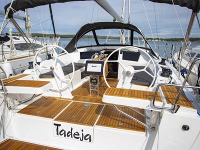 Salon of Tadeja, a Hanse Yachts Hanse 388 sailboat at Grad Pula, Croatia