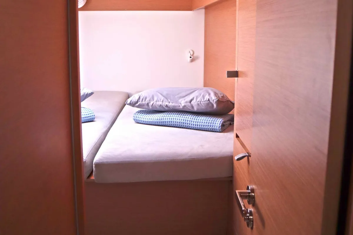 Cabin on STARFISH, a Excess 11 catamaran at Athens, Greece