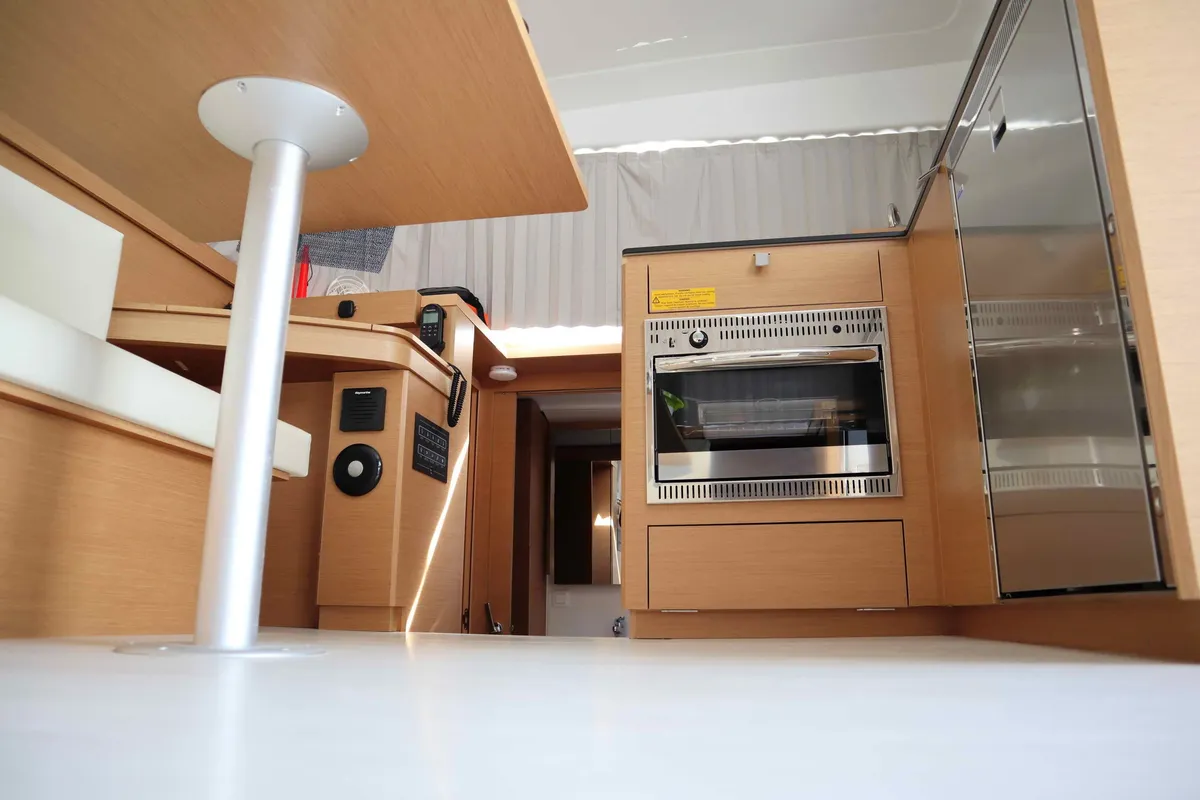 Galley of STARFISH, a Excess 11 catamaran at Athens, Greece