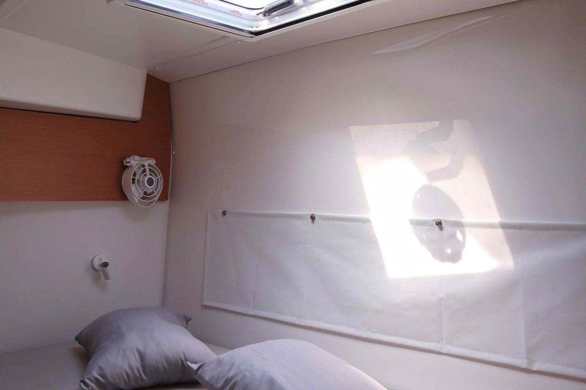 Cabin on STARFISH, a Excess 11 catamaran at Athens, Greece