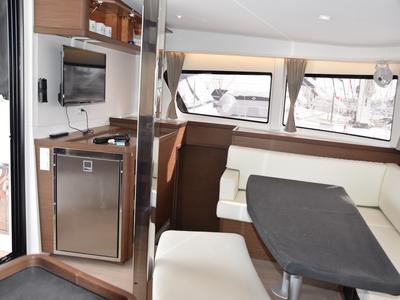 Salon of ARION AC, Gen, W.Maker, a Lagoon 42 catamaran at Skiathos, Greece