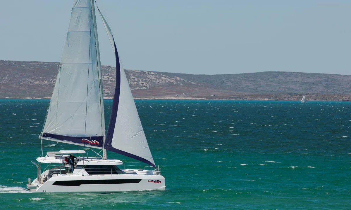 Exterior view of Moorings 4200/3/3 Club, a Leopard 42 catamaran at Road Town, British Virgin Islands