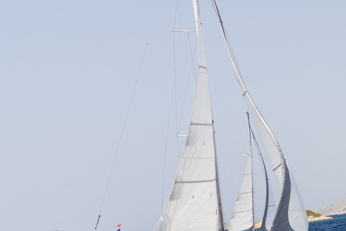 Exterior view of Shark, a Elan E4 sailboat at Betina, Croatia