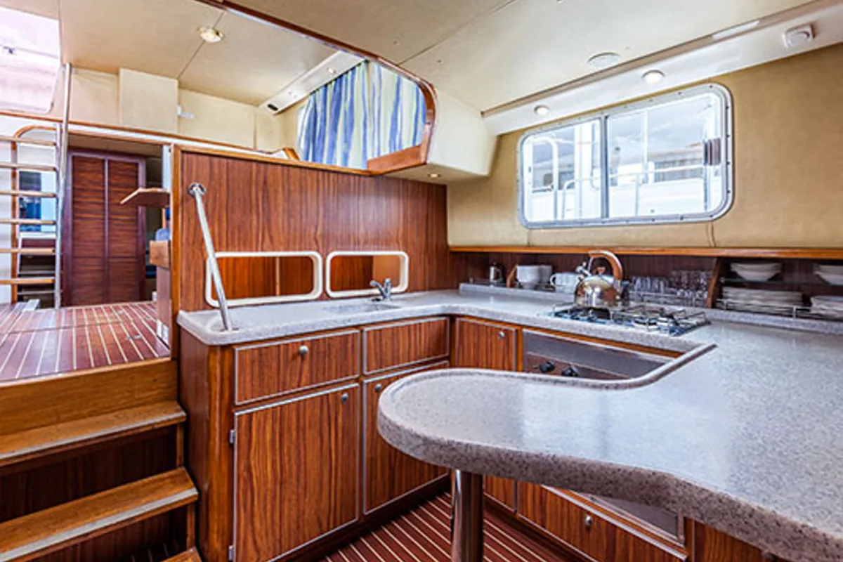 Galley of 1165-13, a Pénichette 1165 motorboat at Lutzelbourg, France