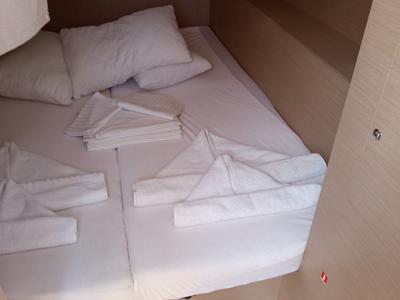 Cabin on AVRA, a Beneteau Oceanis 37.1 sailboat at Municipal Unit of Lefkada, Greece