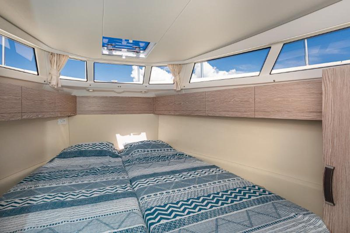 Cockpit of Ondine, a Greenline 33 yacht at Punat, Croatia