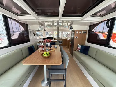 Salon of Vegas, a Bali Catspace OW catamaran at Municipal Unit of Ellomenos, Greece