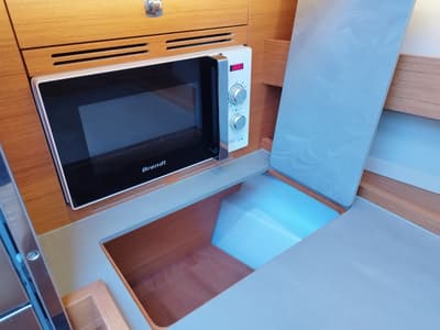 Galley of Albus, a Dufour 56 Exclusive sailboat at Olbia, Italy