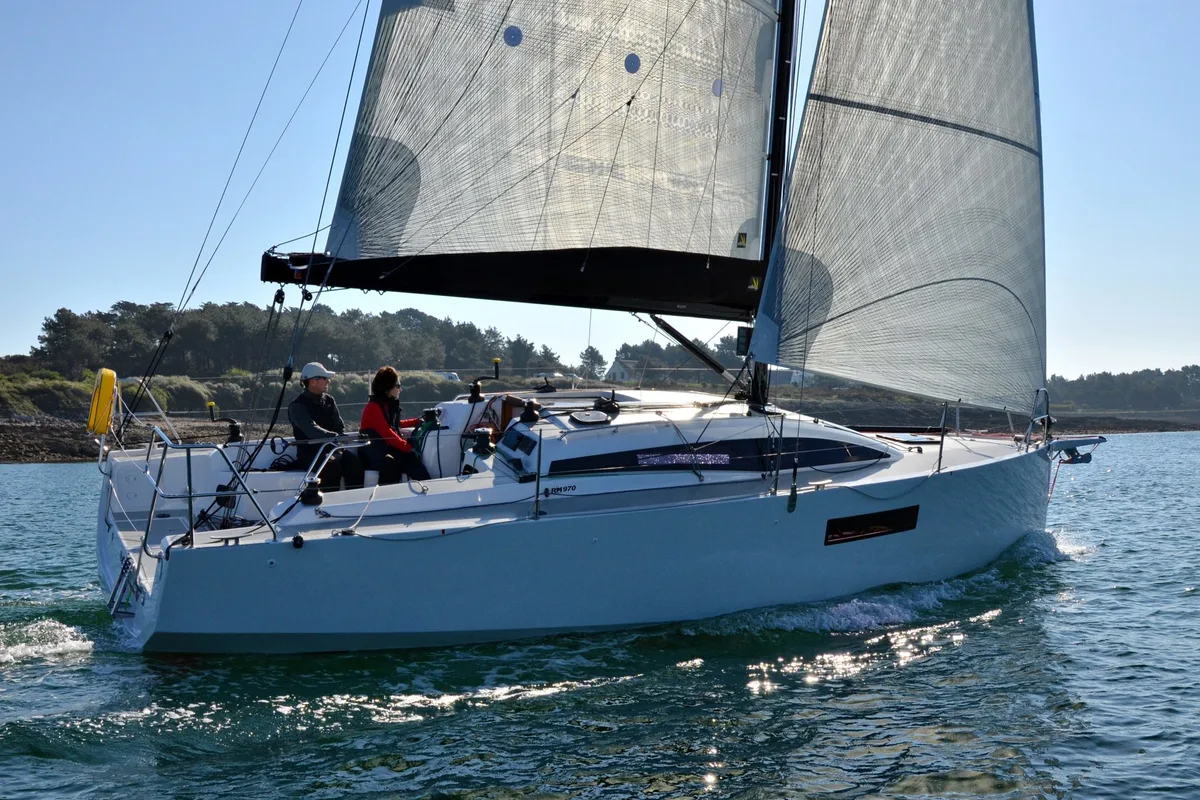 Exterior view of GUSTY 4, a RM Yachts RM 970 sailboat at La Rochelle, France